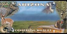 Arizona Conserving Wildlife specialty plate